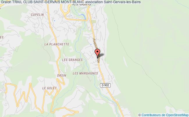 plan association Trail Club Saint-gervais Mont-blanc Saint-Gervais-les-Bains
