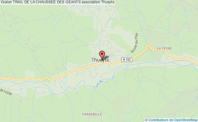 plan association Trail De La Chaussee Des Geants Thueyts