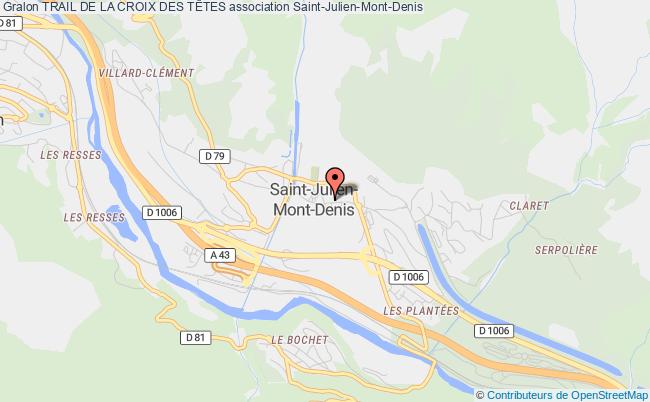 plan association Trail De La Croix Des TÊtes Saint-Julien-Mont-Denis