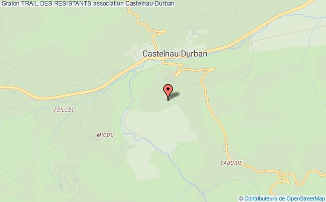 plan association Trail Des Resistants Castelnau-Durban