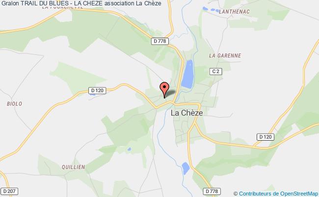 plan association Trail Du Blues - La Cheze La Chèze