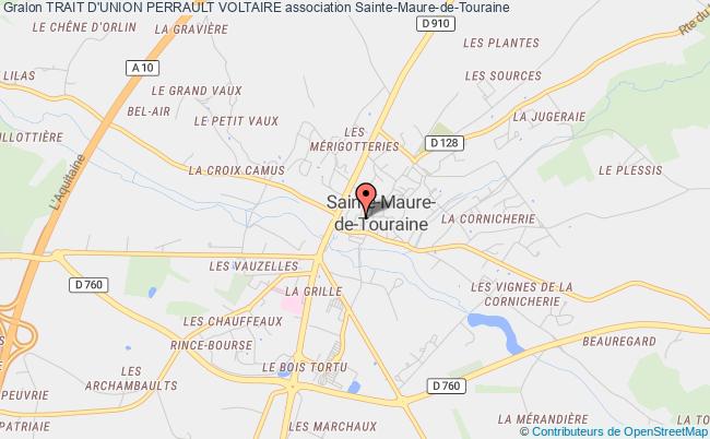 plan association Trait D'union Perrault Voltaire Sainte-Maure-de-Touraine