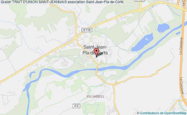 plan association Trait D'union Saint-jeannais Saint-Jean-Pla-de-Corts