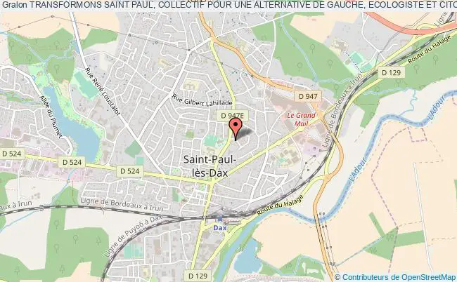 plan association Transformons Saint Paul, Collectif Pour Une Alternative De Gauche, Ecologiste Et Citoyenne Saint-Paul-lès-Dax