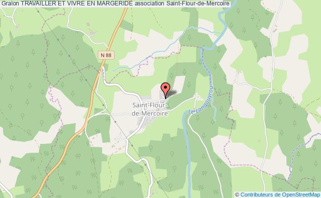 plan association Travailler Et Vivre En Margeride Saint-Flour-de-Mercoire