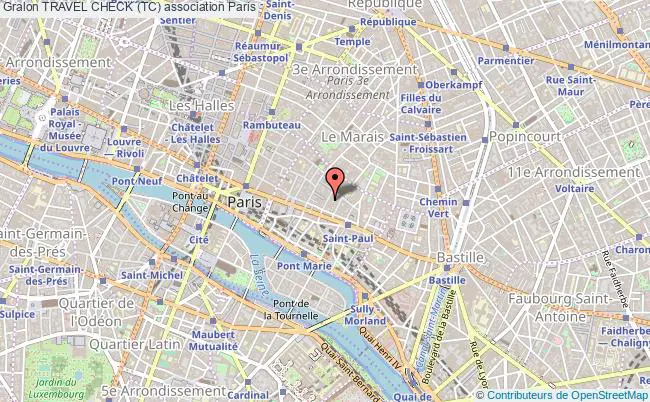 plan association Travel Check (tc) Paris 4e