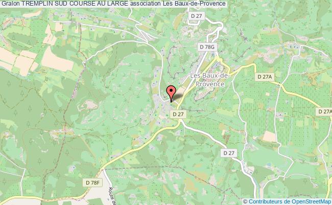 plan association Tremplin Sud Course Au Large Baux-de-Provence