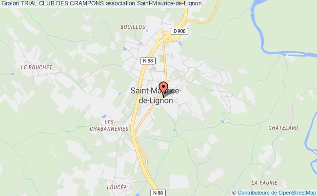 plan association Trial Club Des Crampons Saint-Maurice-de-Lignon