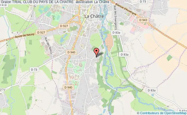 plan association Trial Club Du Pays De La Chatre. La Châtre