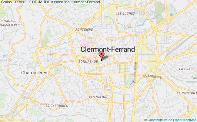 plan association Triangle De Jaude Clermont-Ferrand