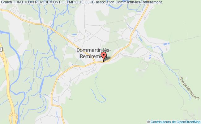 plan association Triathlon Remiremont Olympique Club Dommartin-lès-Remiremont