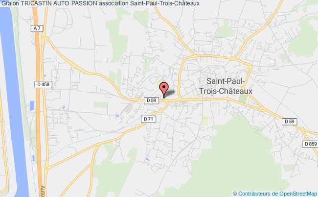 plan association Tricastin Auto Passion Saint-Paul-Trois-Châteaux