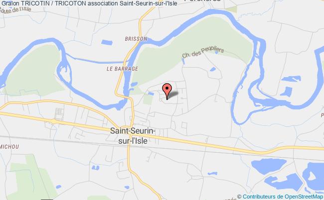 plan association Tricotin / Tricoton Saint-Seurin-sur-l'Isle