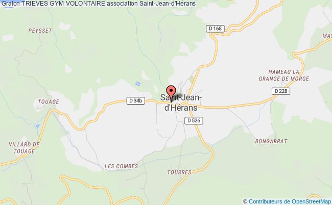 plan association Trieves Gym Volontaire Saint-Jean-d'Hérans