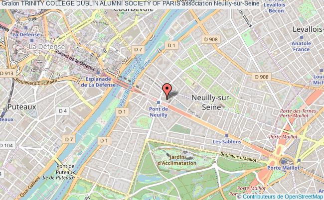 plan association Trinity College Dublin Alumni Society Of Paris Neuilly-sur-Seine
