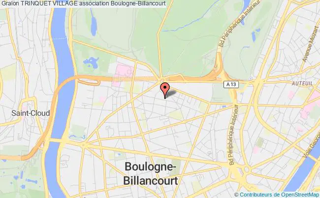 plan association Trinquet Village Boulogne-Billancourt