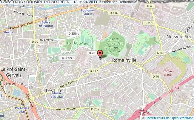 plan association Troc Solidaire Ressourcerie Romainville Romainville