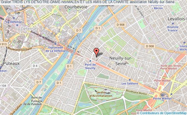 plan association Trois Lys De Notre-dame-nsimalen Et Les Amis De La Charite Neuilly-sur-Seine