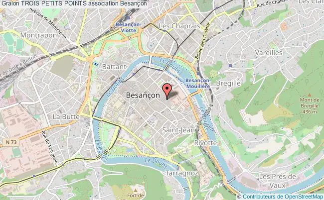 plan association Trois Petits Points Besançon