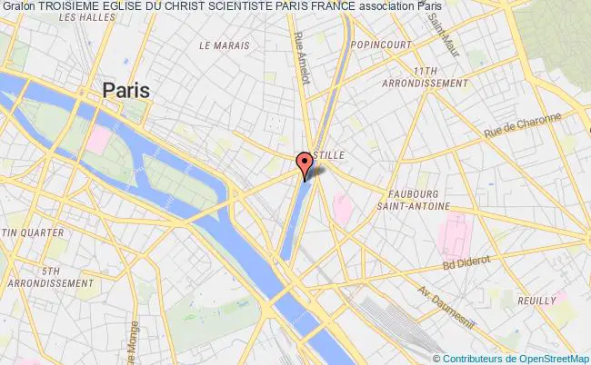 plan association Troisieme Eglise Du Christ Scientiste Paris France Paris