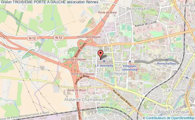 plan association Troisieme Porte A Gauche Rennes
