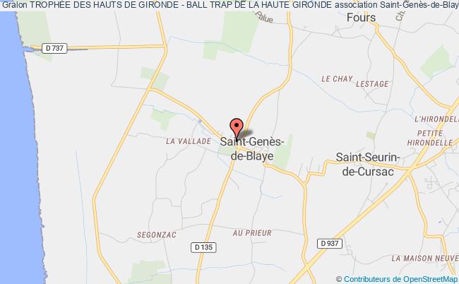 plan association TrophÉe Des Hauts De Gironde - Ball Trap De La Haute Gironde Saint-Genès-de-Blaye
