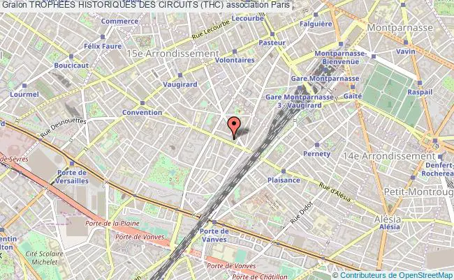 plan association Trophees Historiques Des Circuits (thc) Paris 15e