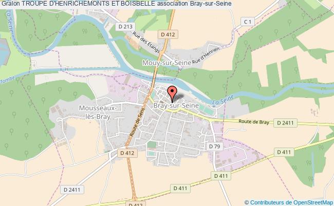 plan association Troupe D'henrichemonts Et Boisbelle Bray-sur-Seine