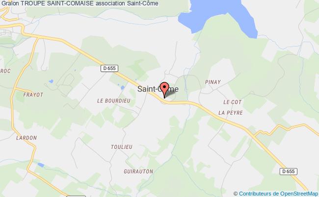 plan association Troupe Saint-comaise Saint-Côme