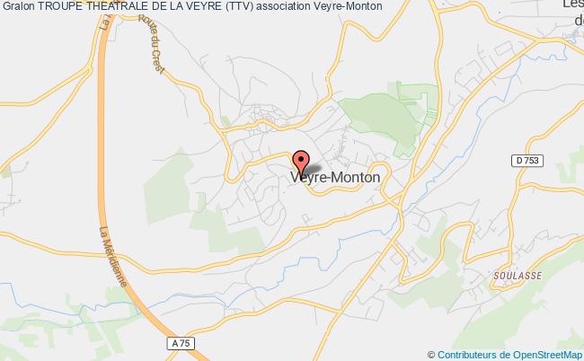 plan association Troupe Theatrale De La Veyre (ttv) Veyre-Monton