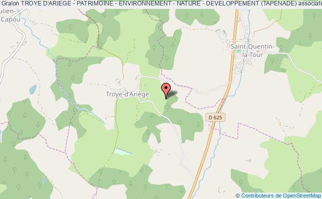 plan association Troye D'ariege - Patrimoine - Environnement - Nature - Developpement (tapenade) Troye-d'Ariège