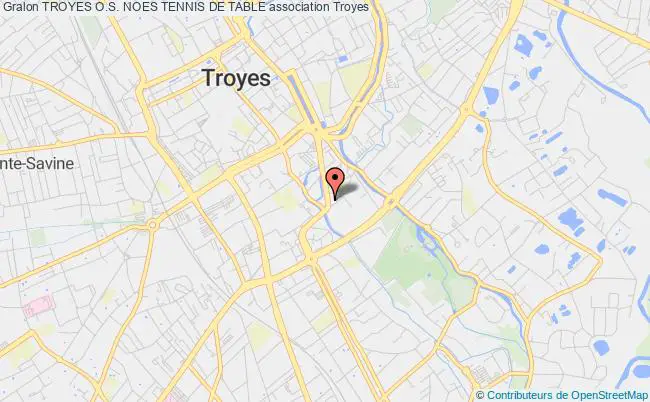 plan association Troyes O.s. Noes Tennis De Table Troyes