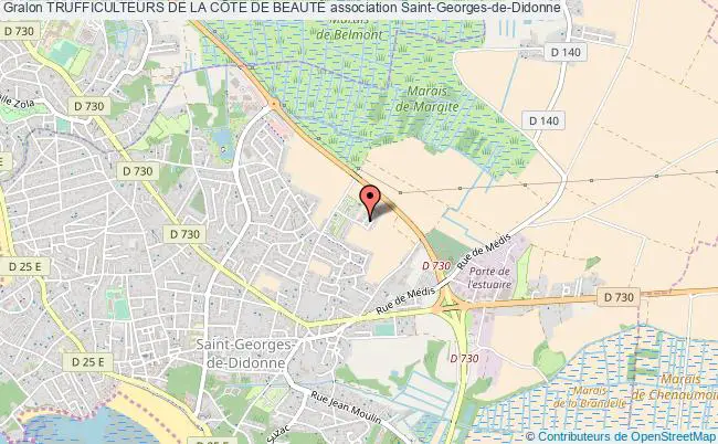 plan association Trufficulteurs De La CÔte De BeautÉ Saint-Georges-de-Didonne