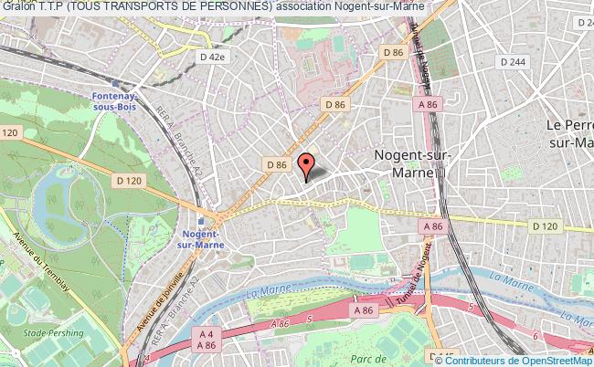 plan association T.t.p (tous Transports De Personnes) Nogent-sur-Marne