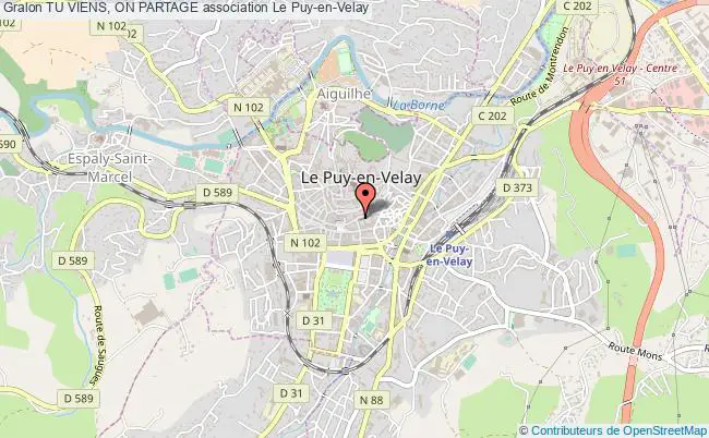 plan association Tu Viens, On Partage Le Puy-en-Velay