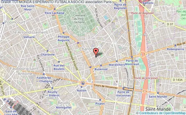 plan association Tutmonda Esperanto Futbala Asocio Paris