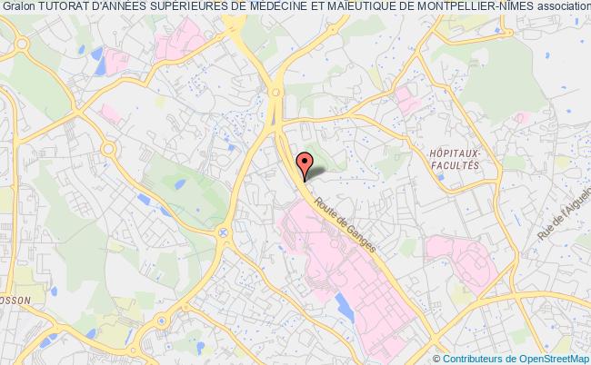 plan association Tutorat D'annÉes SupÉrieures De MÉdecine Et MaÏeutique De Montpellier-nÎmes Montpellier