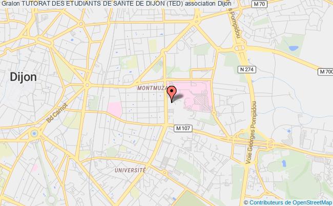 plan association Tutorat Des Etudiants De Sante De Dijon (ted) Dijon