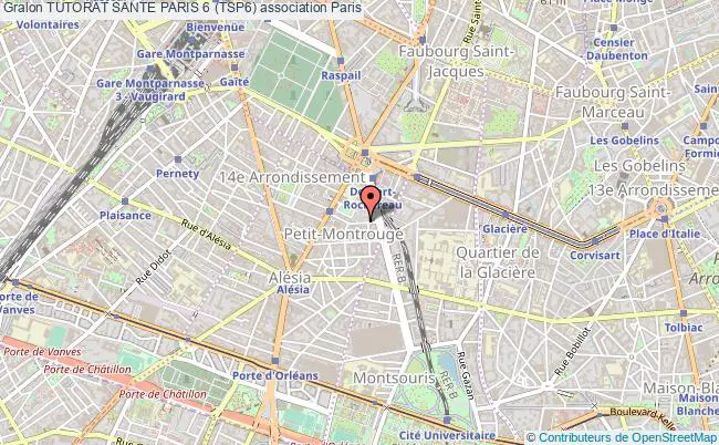 plan association Tutorat Sante Paris 6 (tsp6) Paris
