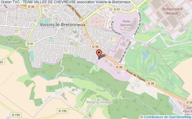 plan association Tvc - Team VallÉe De Chevreuse Voisins-le-Bretonneux
