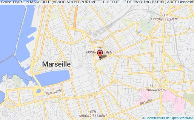 plan association Twirl' In Marseille (association Sportive Et Culturelle De Twirling Baton ) Asctb Marseille 1