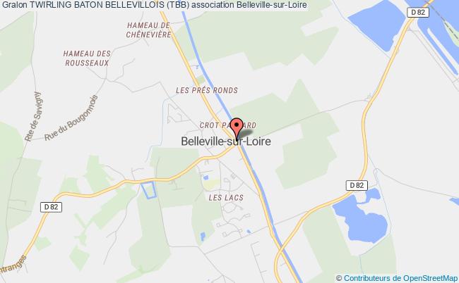 plan association Twirling Baton Bellevillois (tbb) Belleville-sur-Loire