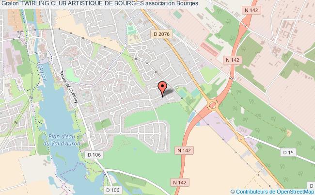 plan association Twirling Club Artistique De Bourges Bourges