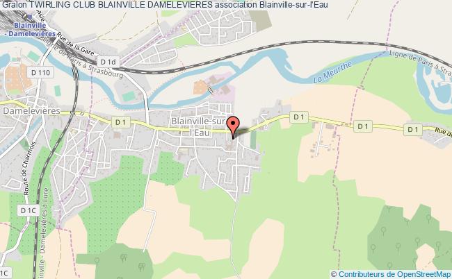 plan association Twirling Club Blainville Damelevieres Blainville-sur-l'Eau