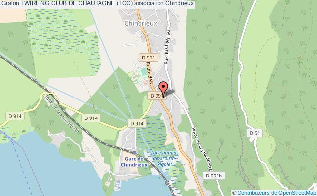 plan association Twirling Club De Chautagne (tcc) Chindrieux