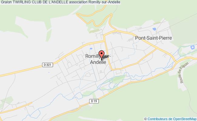 plan association Twirling Club De L'andelle Romilly-sur-Andelle