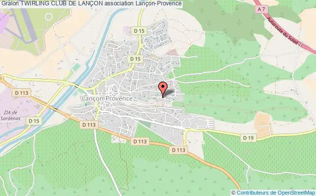 plan association Twirling Club De LanÇon Lançon-Provence