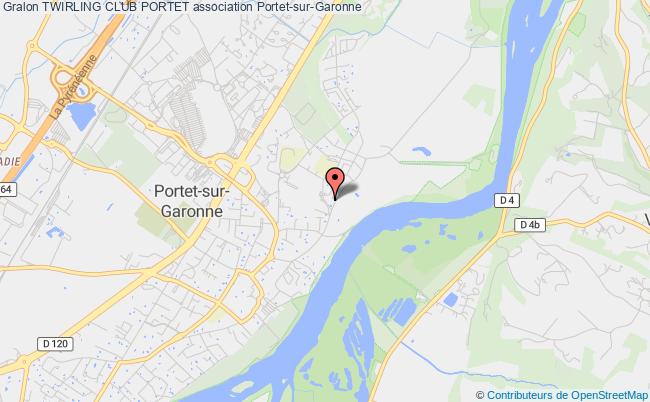 plan association Twirling Club Portet Portet-sur-Garonne