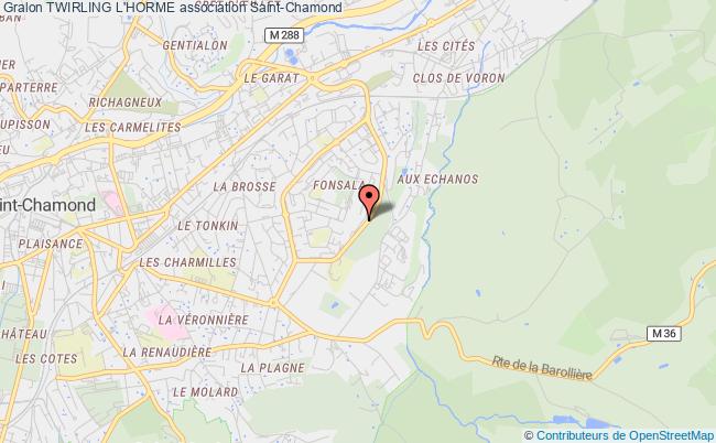 plan association Twirling L'horme Saint-Chamond