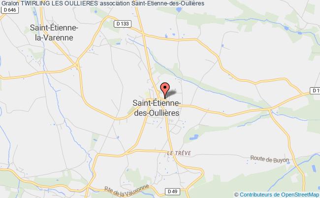 plan association Twirling Les Oullieres Saint-Étienne-des-Oullières